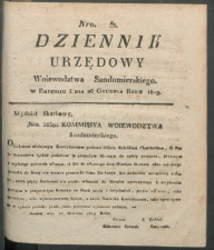 dziennik urzedowy woj.sandomierskiego 1819-51-00001